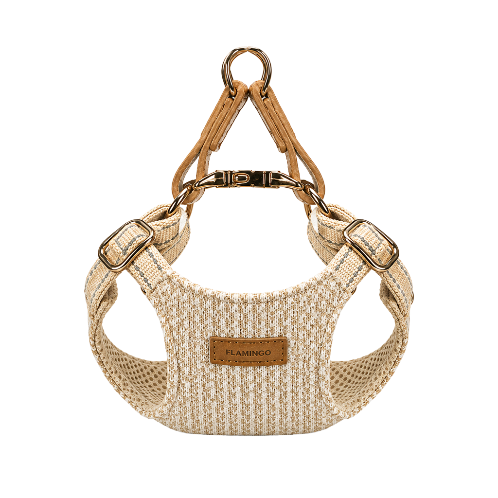 Harnais Step&Go Lara Beige Flamingo Pour Chien