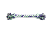 Corde Pour Chien Coton Tressé Double Nœud Mauve Et Vert