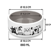 Gamelle Pour Chien Noir & Blanc