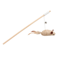 Canne en bois avec plume
