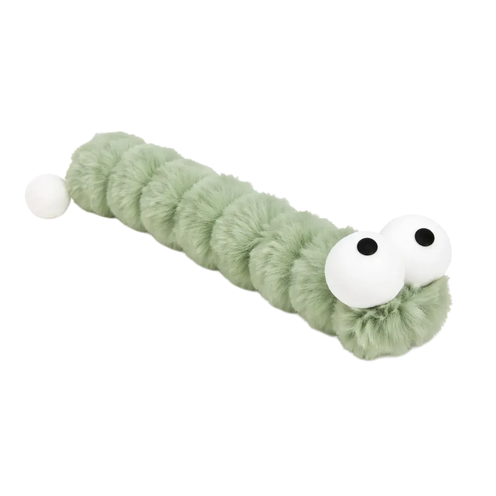 Chenille à mâcher en peluche