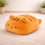 Peluche géante chat orange
