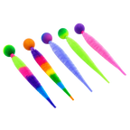 Lot de 5x balle rembondissante coloré