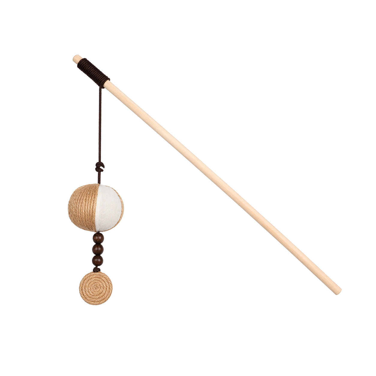 Canne en bois avec plume