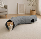 Tunnel pliable gris en S