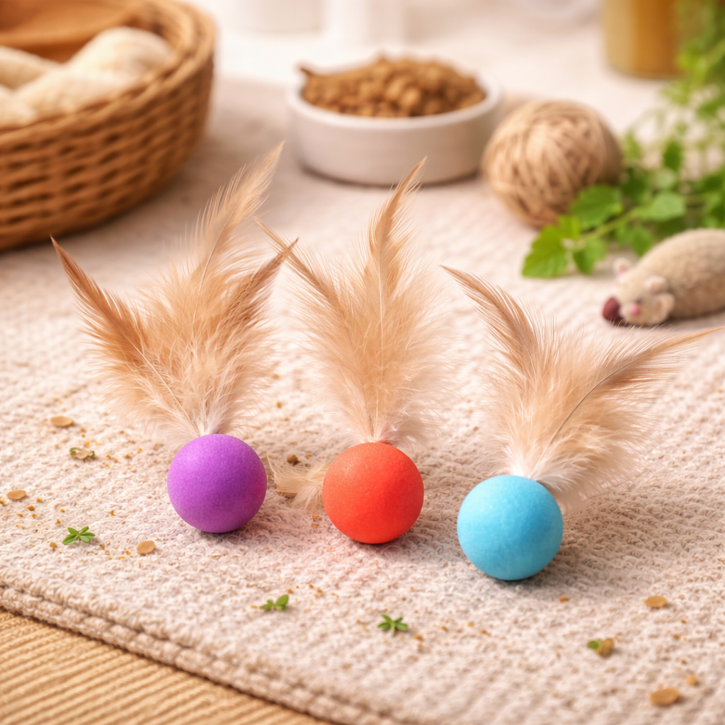 Balle rebondissement avec Plume