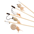 Canne en bois avec plume