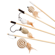 Canne en bois avec plume