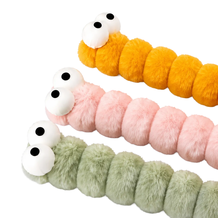 Chenille à mâcher en peluche